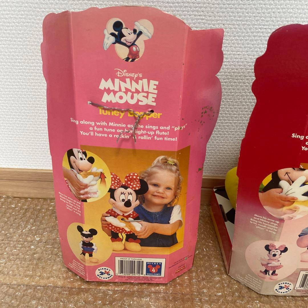 1999年　ミッキー ミニー　ぬいぐるみ　Tuney Bopper