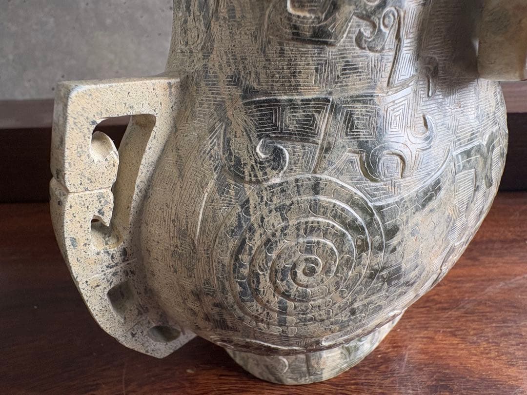 石？玉？の中国的な置物 中国美術 19cm 2.3 kg