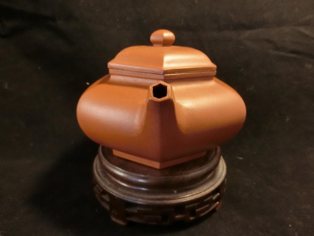 宜興老紫砂 六方壷 早期単孔壷精品 邵元亭製 - WWW.STARCARSHQ.COM