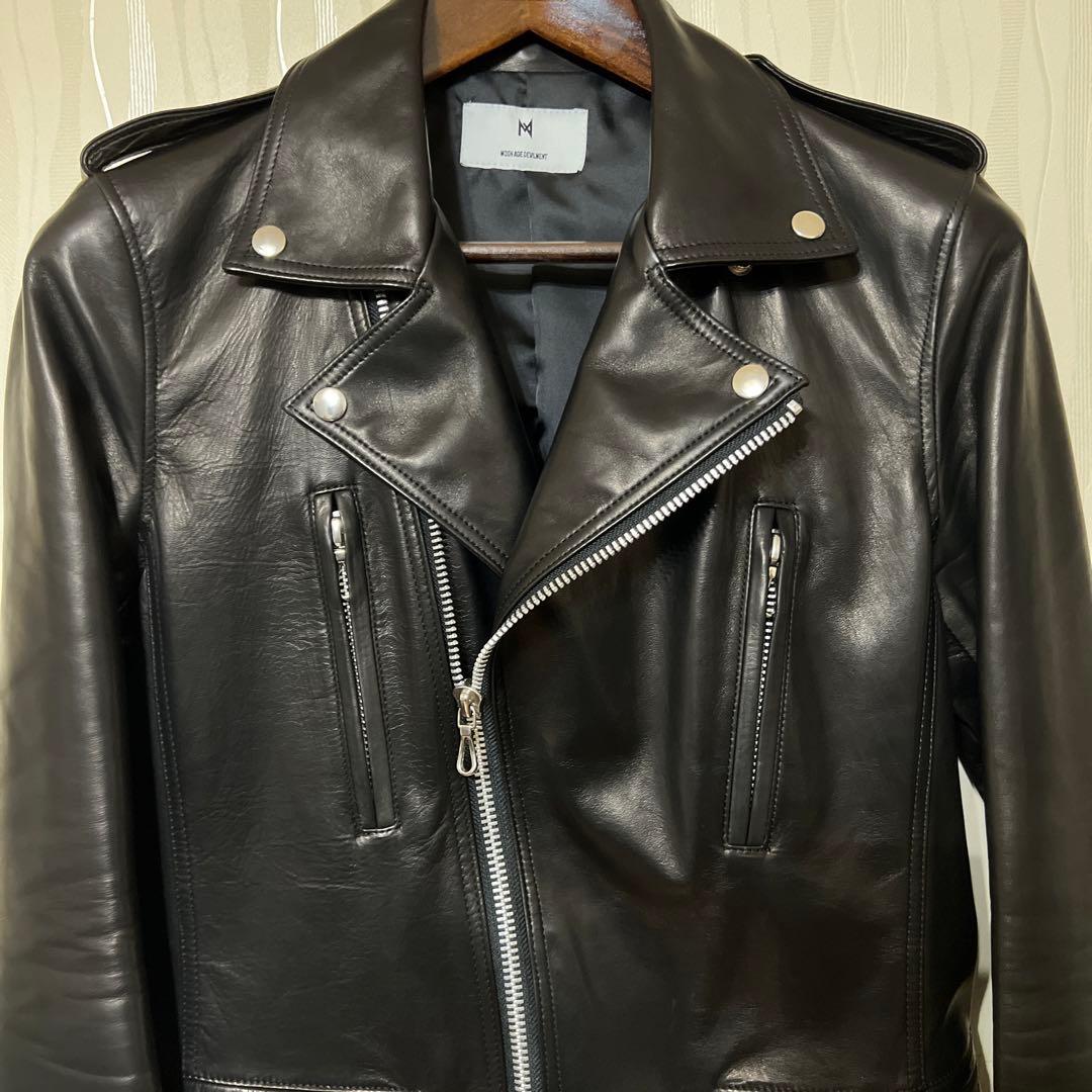 美品！ Moonage Devilment ホースレザー ライダースジャケット - メルカリ