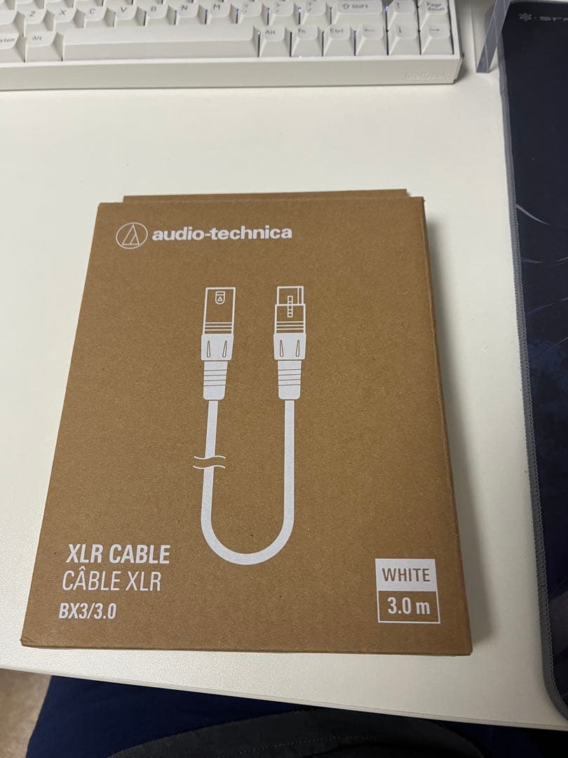 audio-technica AT2020 CWH + XLRケーブル(白)