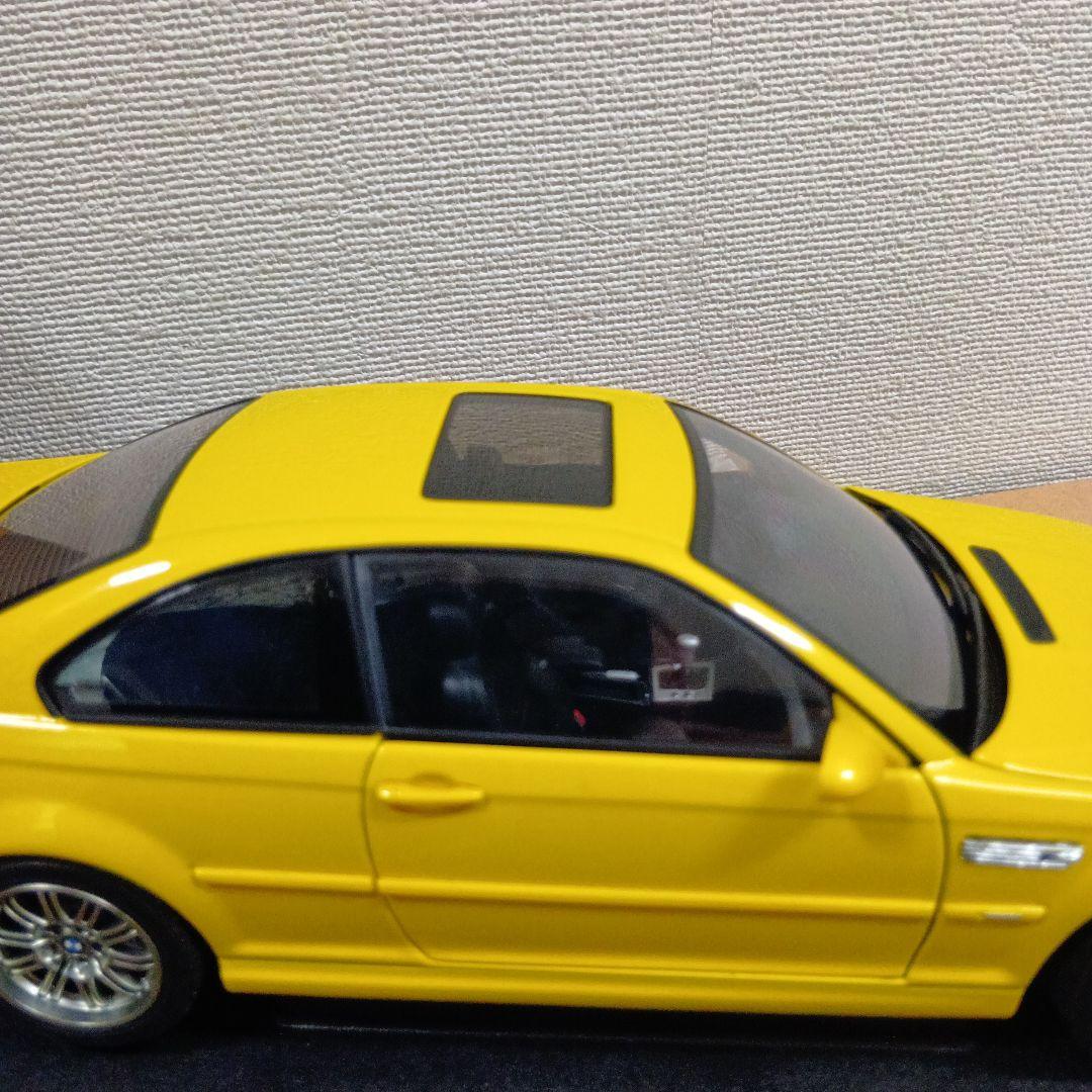 絶版AUTOart BMW M3 イエロー 1/18