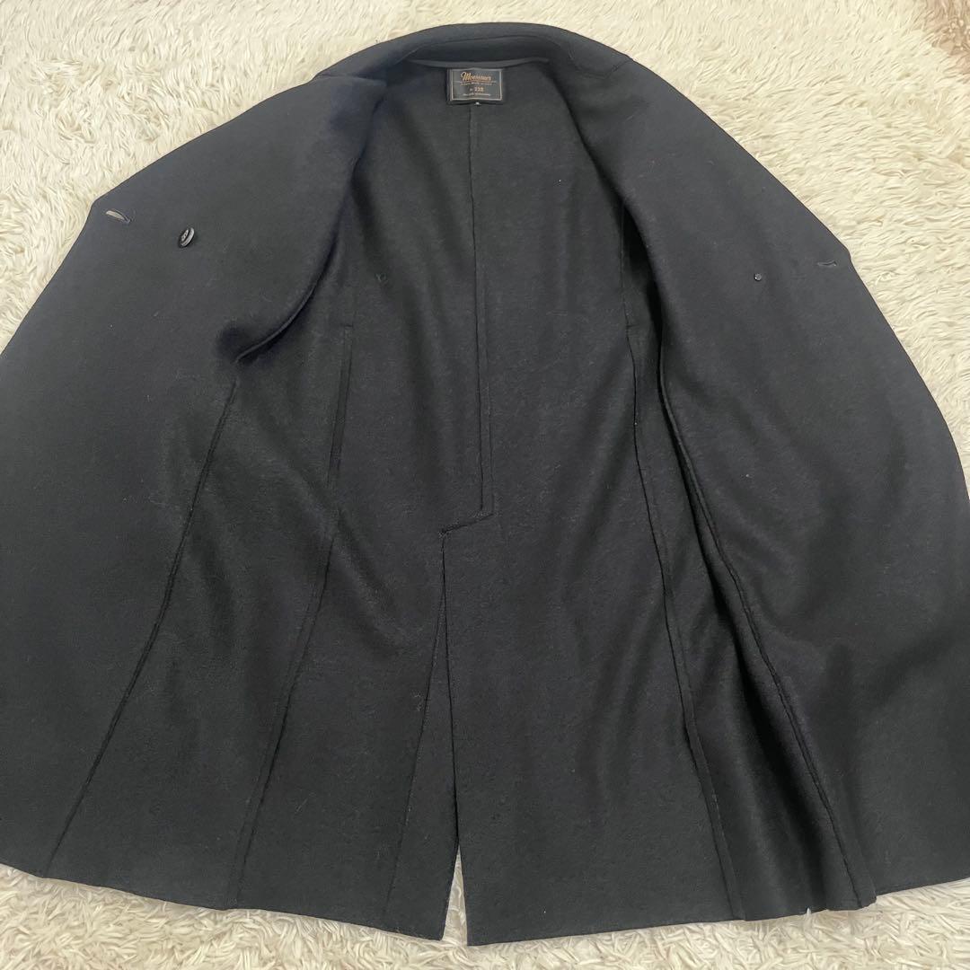 Moessmer for 23区 ダブル チェスターコート ベルト ネイビー