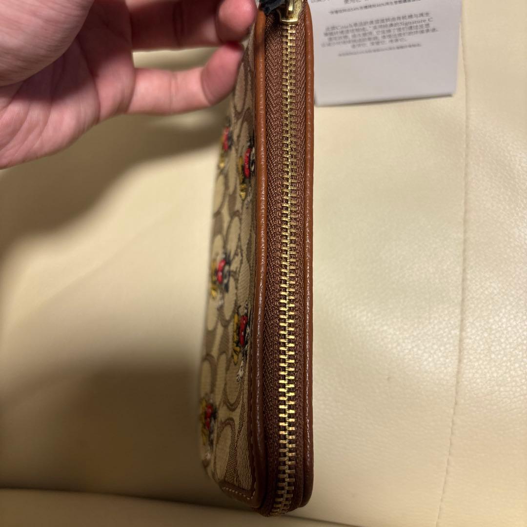 【新品・未使用】コーチ ディズニー コーナー ジップ リストレット ケース