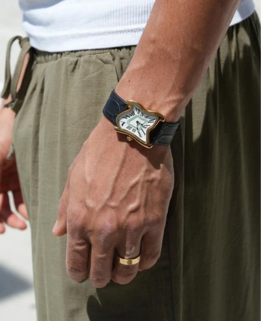 新品未開封 Laphont SQUARE MELTING WATCH GOLD