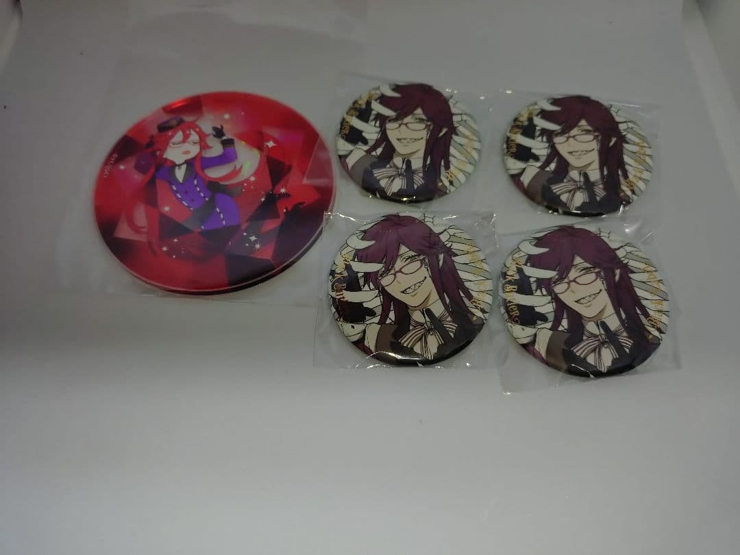 黒執事 Black Label アクリルコースター 缶バッチ グレル - メルカリ