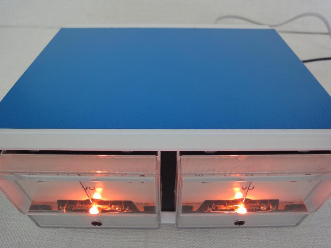 自作ステレオVUメーター177号機（TEACピーク表示付）