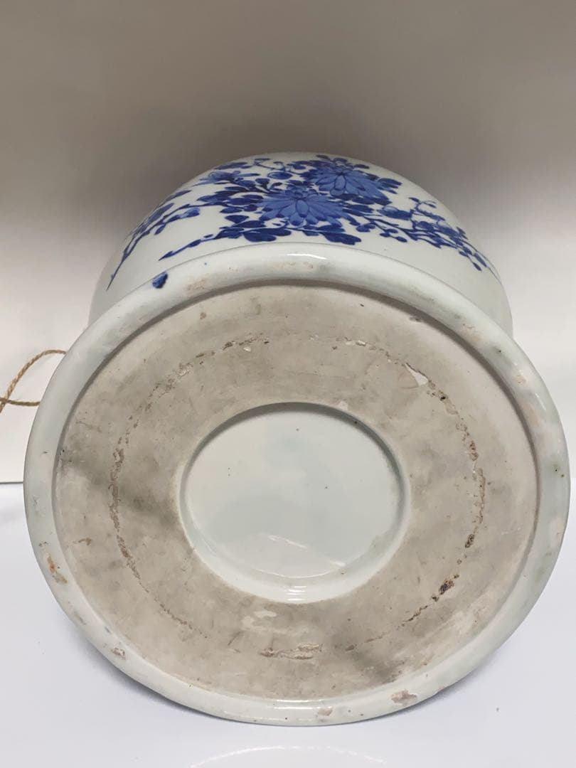 火鉢 染付 茶道 煎茶 煎茶道 時代