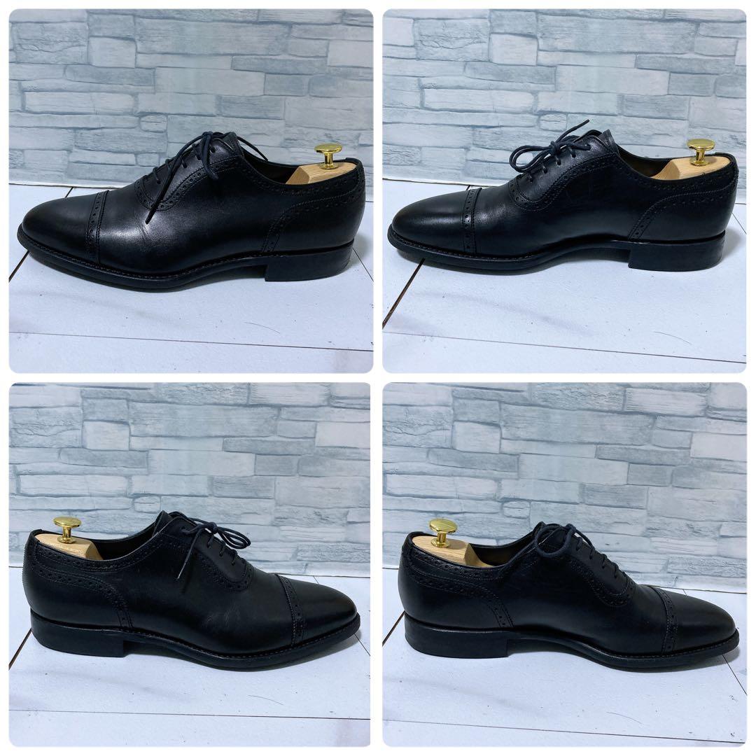 美品 トレーディングポスト ビジネスシューズ T602 撥水 本革 黒 26