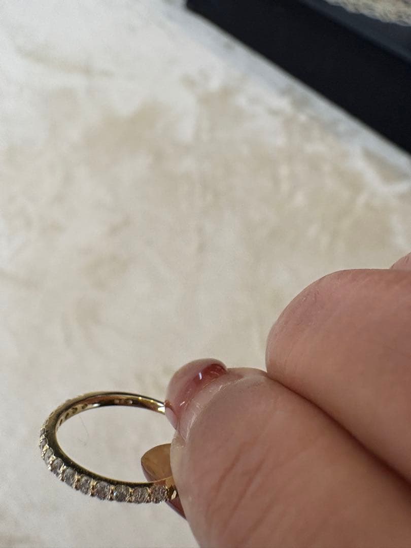 ピクニクK18金ハーフエタニティダイヤモンドリング0.3カラット