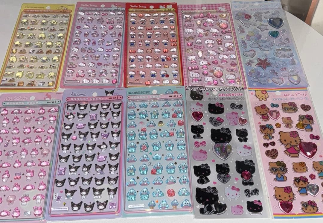 D*)様 ボンボンドロップシール キラキララインストーンシール セット 正規品 ボンボンドロップシール churukira そらねこボンボン 【正規品】 空 猫