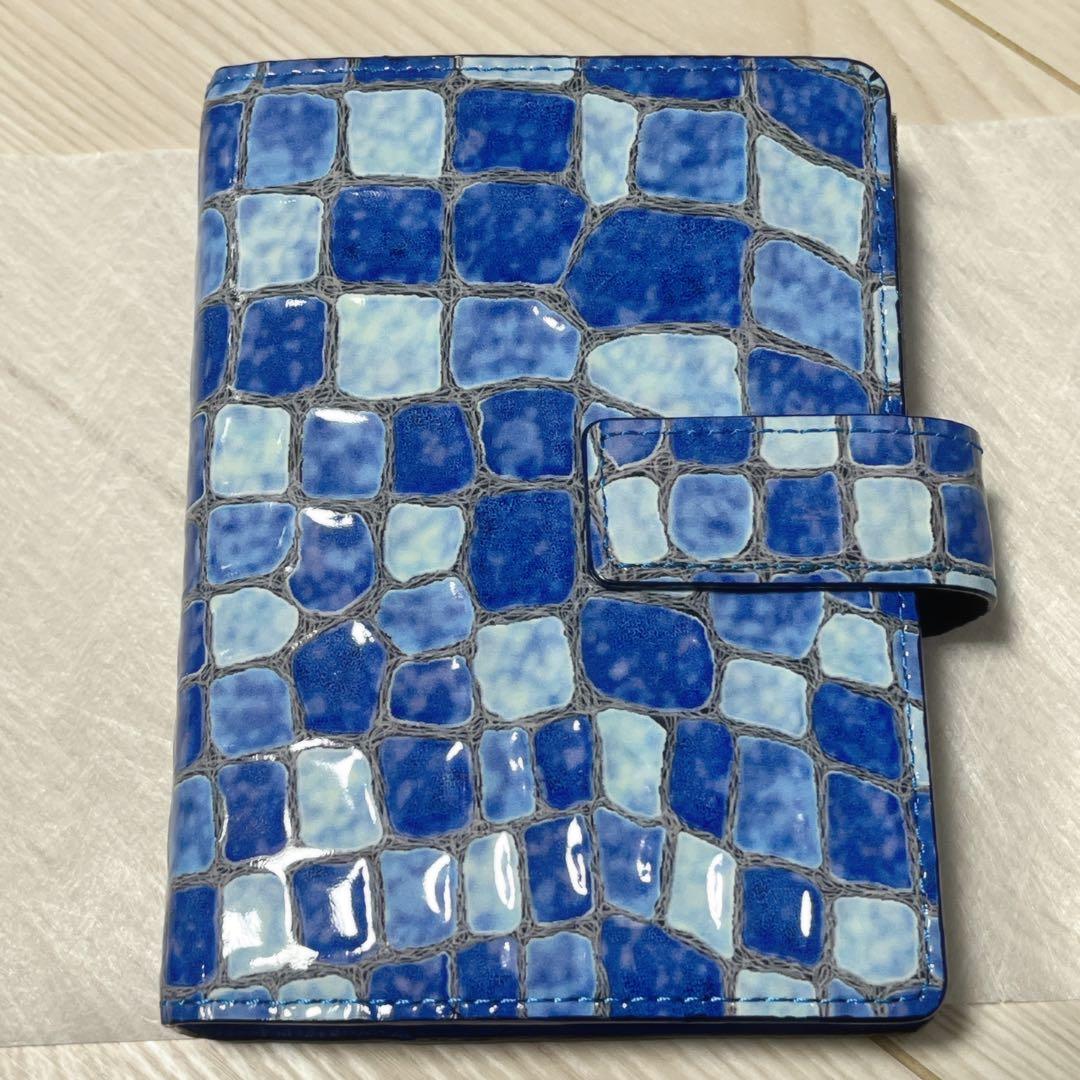 市松人形 青色花模様 木製