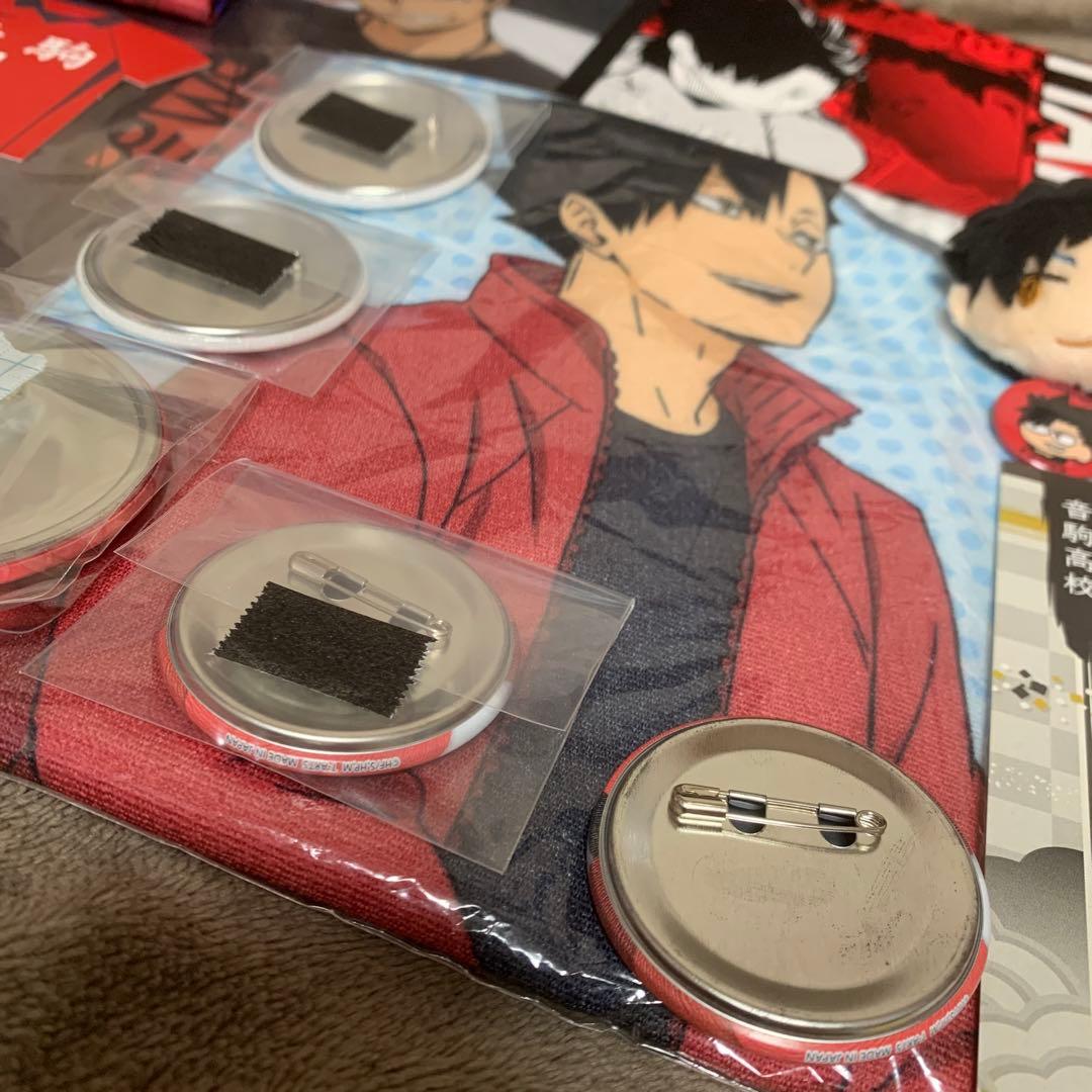 ハイキュー 黒尾鉄朗 Vリーグ アクリルminiフィギュア じろり 缶バッジ