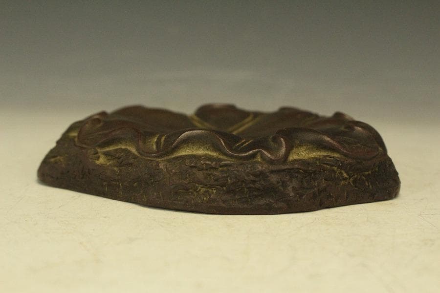 煎茶 紫泥 蓮形 瓶台 瓶敷 在印(HA516)