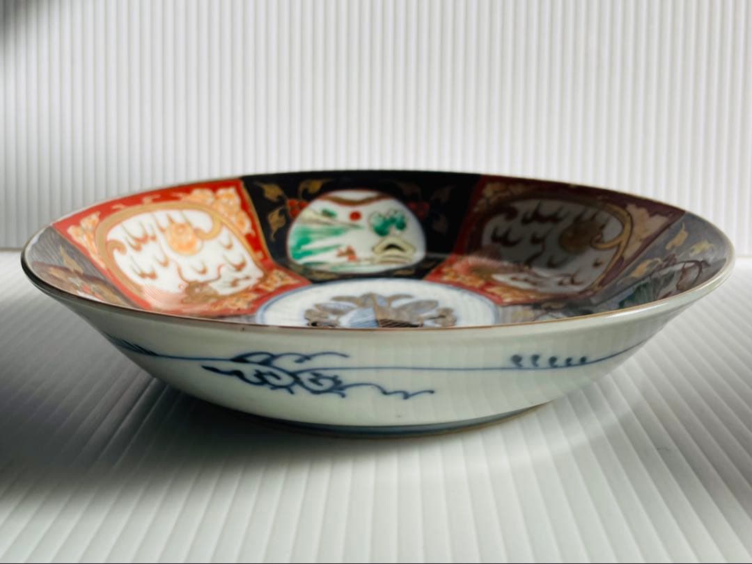 古伊万里染錦山水唐釣人図金彩雲龍文皿5枚セット - winetouritalia.com