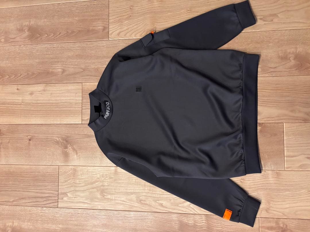 専用　ラフロッグ　バックフレームロゴモックネックシャツ　グレー　新品