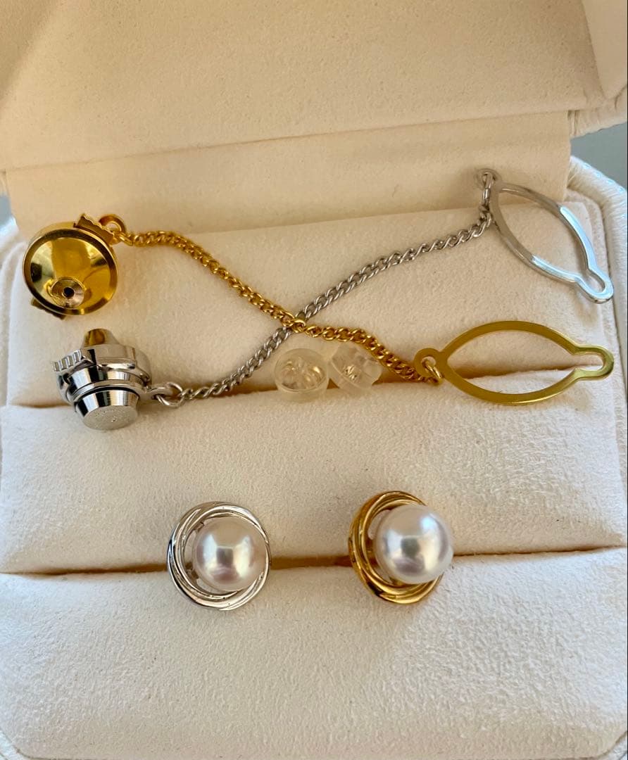 TASAKI パールピアス タイタック K18YG