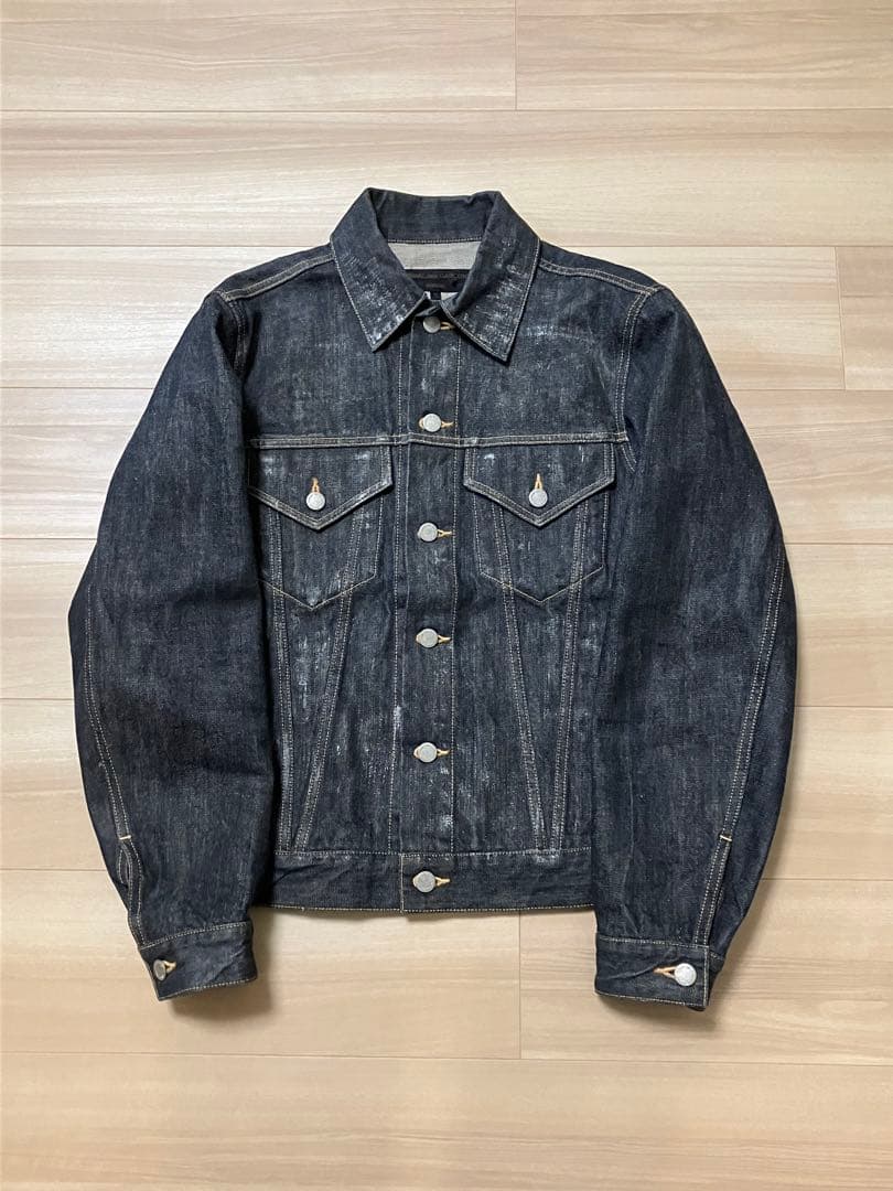 コムデギャルソンオム 田中オム ペンキ加工デニムジャケット
