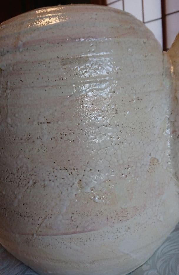 【特注品】志野焼 急須形置物 花瓶