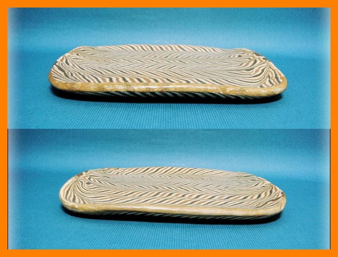 446『練上手 皿』 /骨董品 古美術 古玩 アンティーク