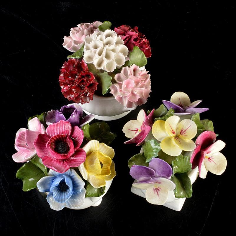 AYNSLEY エインズレイ 陶花 置物 3点まとめて C 6311