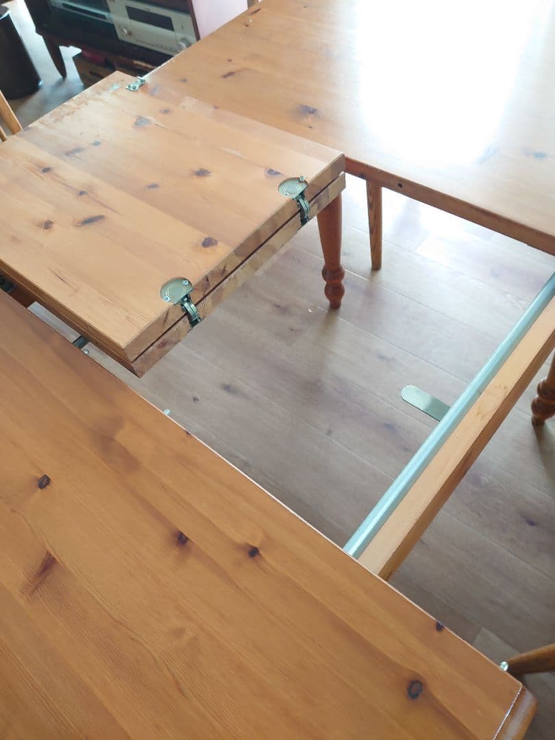 伸長式ダイニングテーブルセット US製 アメリカ家具 ヴィンテージ家具