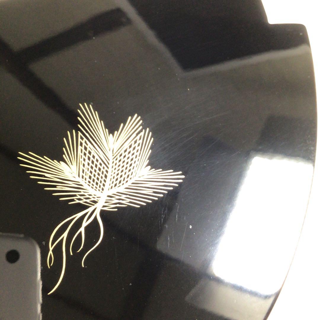 Ｐ８５９　水指　『輪島塗』『根引松蒔絵』『手桶水指』　共箱　茶道具