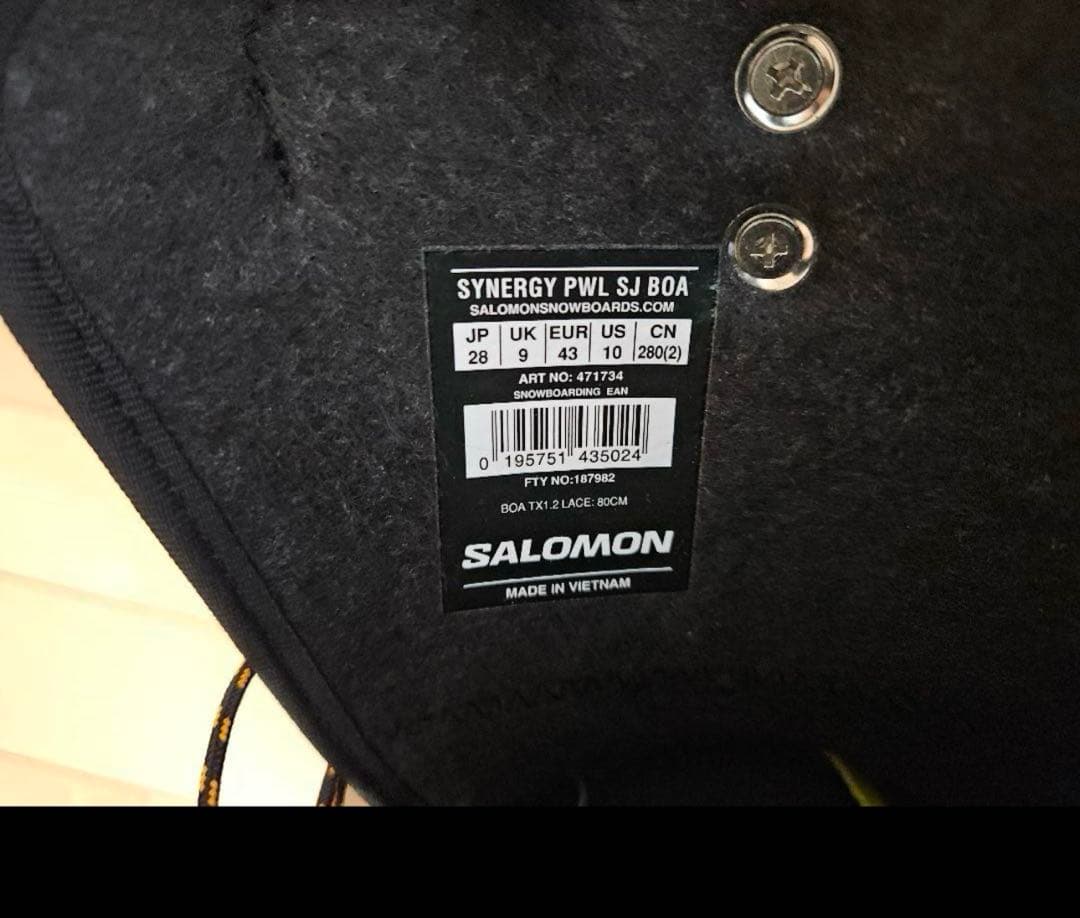 SALOMON SYNERGY23/24 スノーボードブーツ　28cm