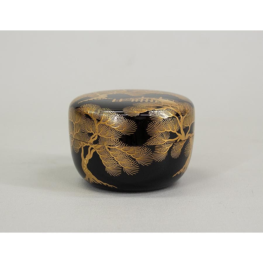 鵬雲斎 箱書 遠山大棗 新井宗賀 加賀蒔絵 蒔絵 棗 茶器 茶道具 鵬雲斎