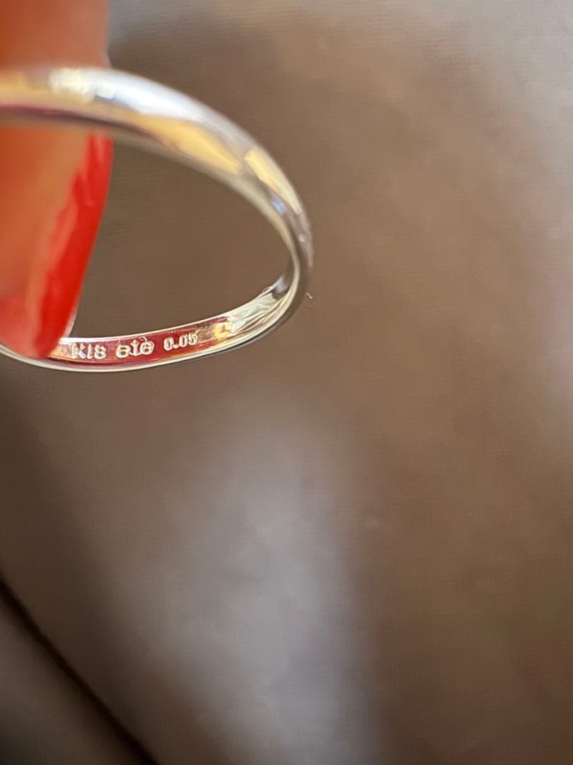 エテ　ダイヤモンドリング K 18、0、0５ct WG I I号