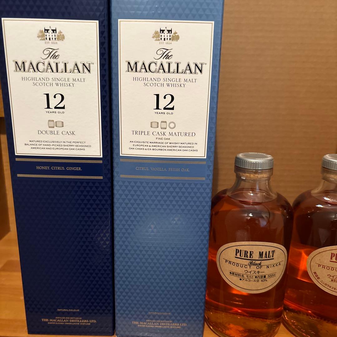 ウイスキーまとめ売り 山崎12年 山崎 白州 マッカラン ブラントン｜