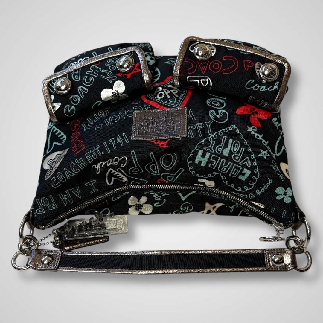 未使用級美品✨COACH POPPYマルチカラー ワンショルダーバッグ y2k