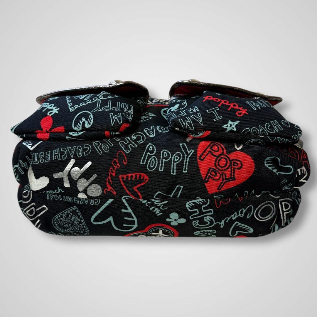 未使用級美品✨COACH POPPYマルチカラー ワンショルダーバッグ y2k