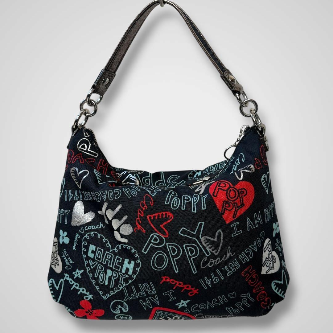 未使用級美品✨COACH POPPYマルチカラー ワンショルダーバッグ y2k