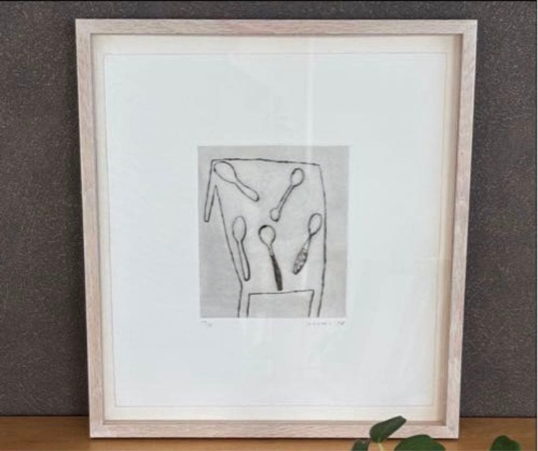 大橋歩銅版画「スプーン」初期の個展作品貴重Arneアルネa.アンドエー