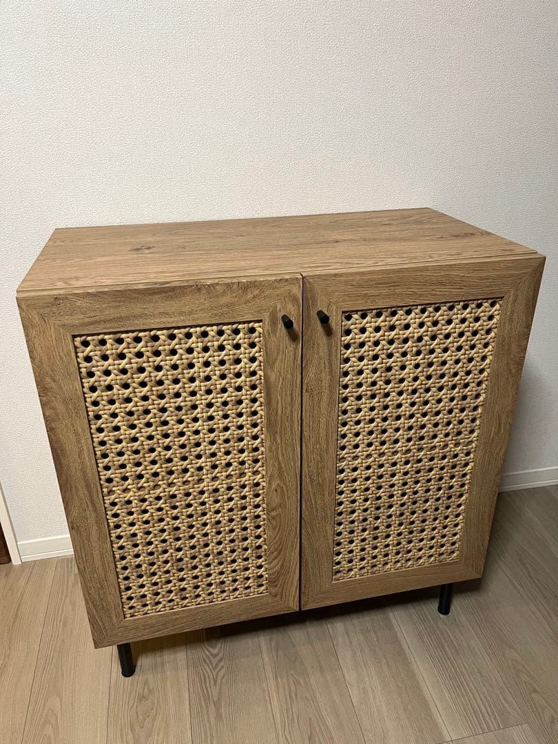 LOWYA　ラタン調キャビネット　リビングボード 楽天市場】収納棚 キャビネット サイドボード リビングボード リビング