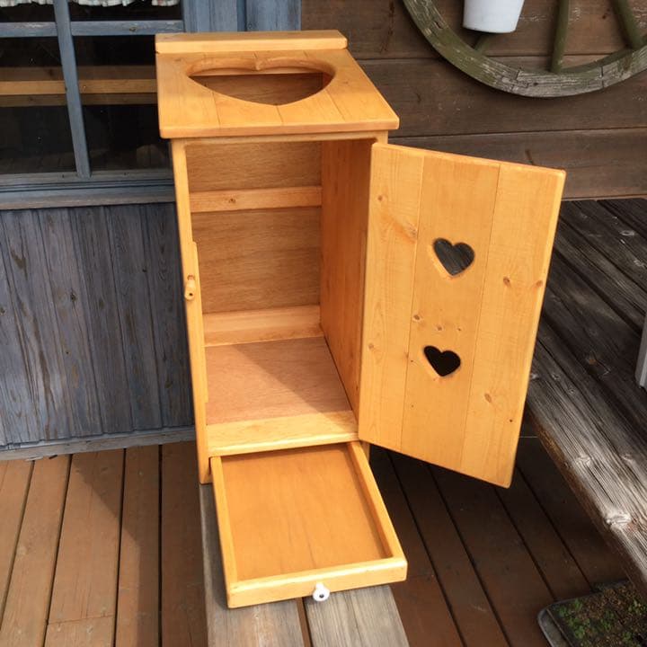 アメリカンカントリー雑貨 カントリーハート ダストボックス Lサイズ