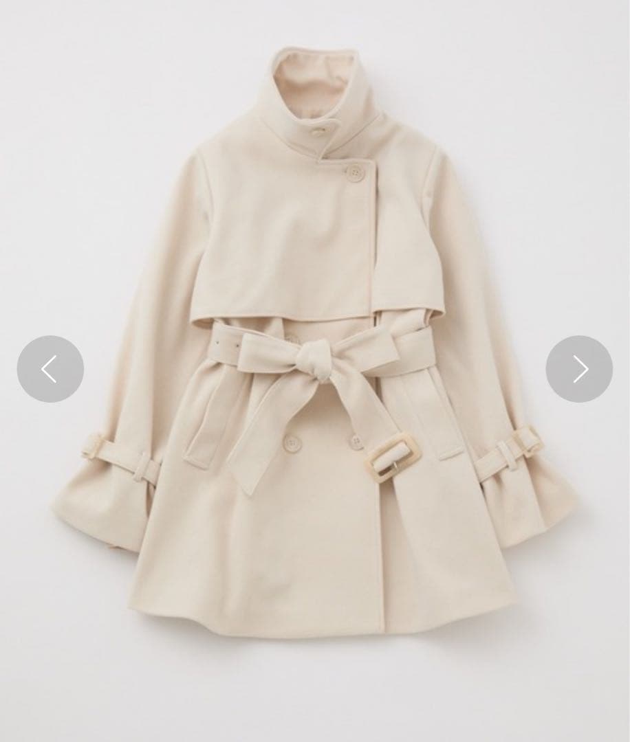 NICE CLAUP 2way/スタンドカラーミドルコート - メルカリ