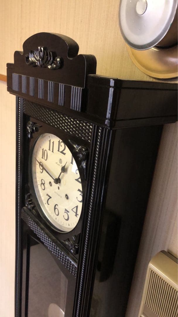 ヴィンテージ時計　愛知時計　ゼンマイ式柱時計
