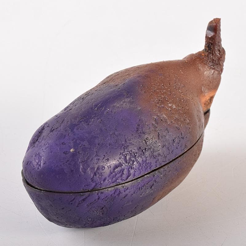 茶道具　乾漆　内金溜　あけび香合　時代箱付　V　R7588