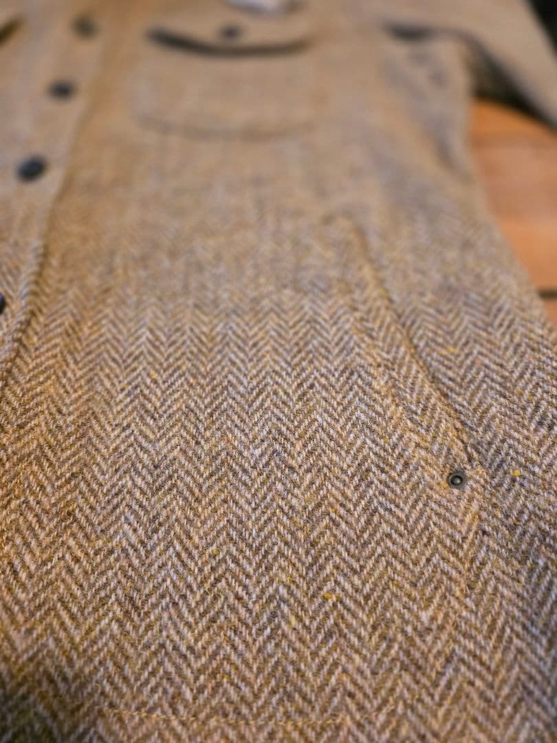 レアHARRIS TWEED ヘリンボーン柄ハリスツイード