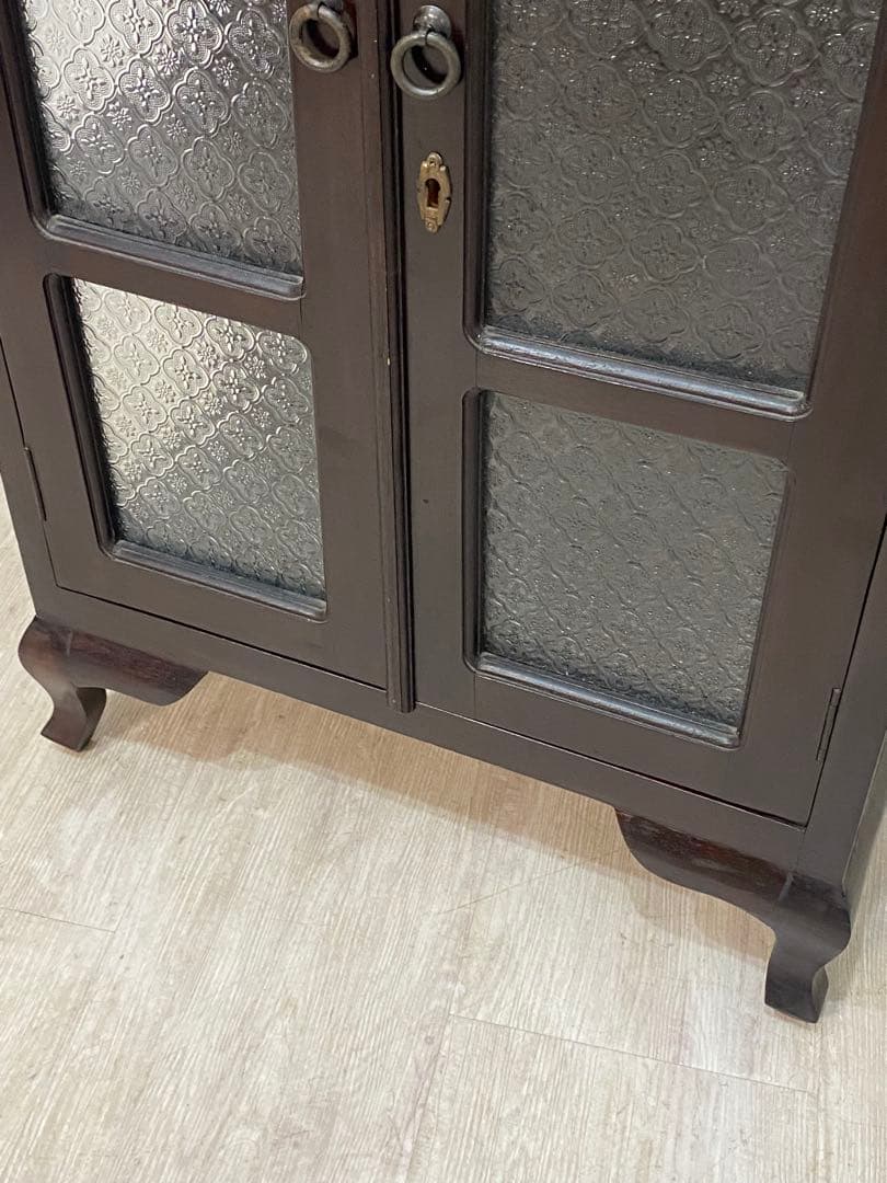 東京都内23区配送無料】アンティーク キャビネット ガラスケース