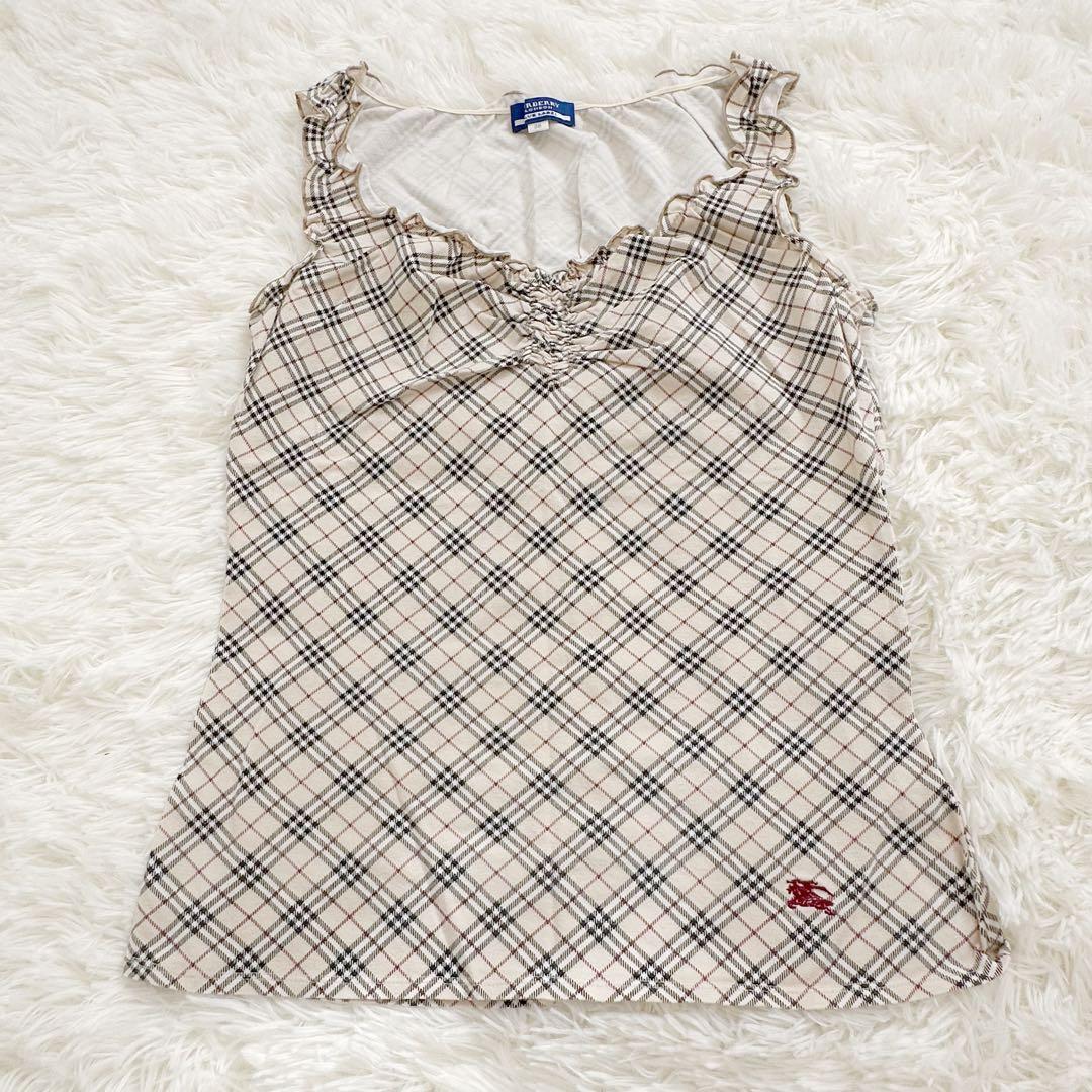 大人気 バーバリーブルーレーベル タンクトップ ノバチェック