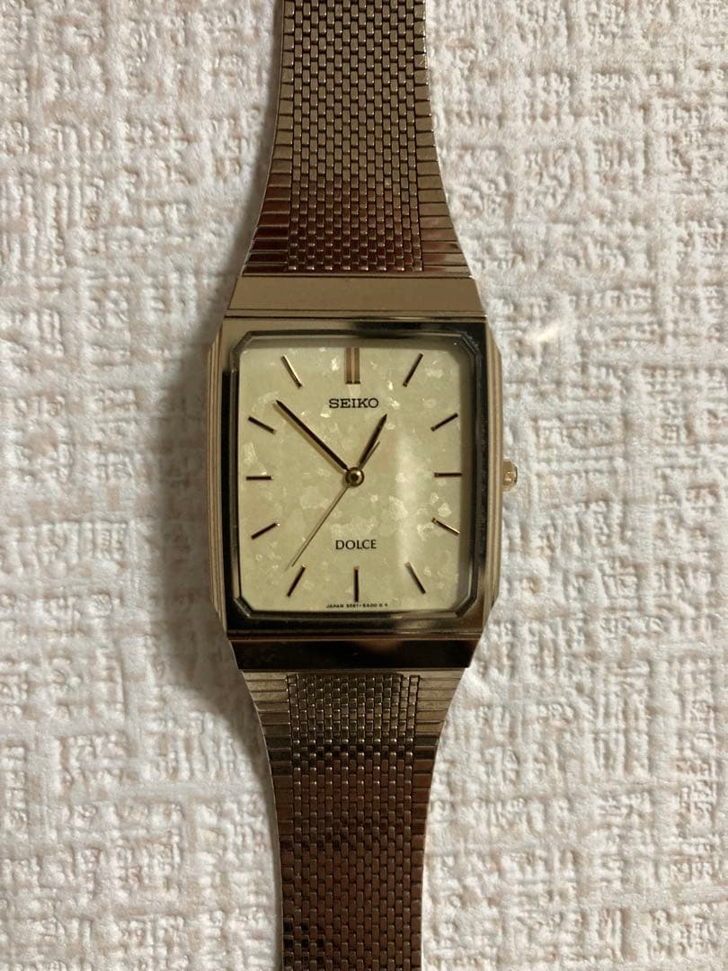 SEIKO DOLCE ゴールド メッシュ腕時計