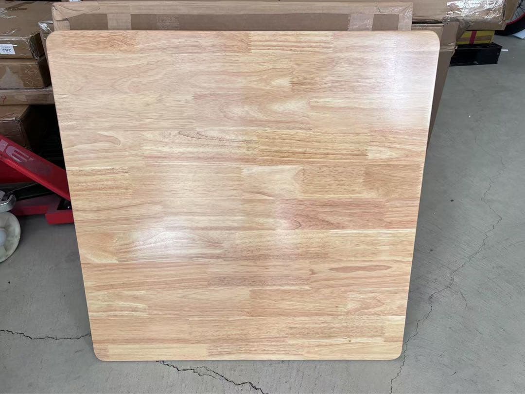 w002 ダイニングテーブル オック無垢木製カフェテーブル 2人 4人掛け 高め