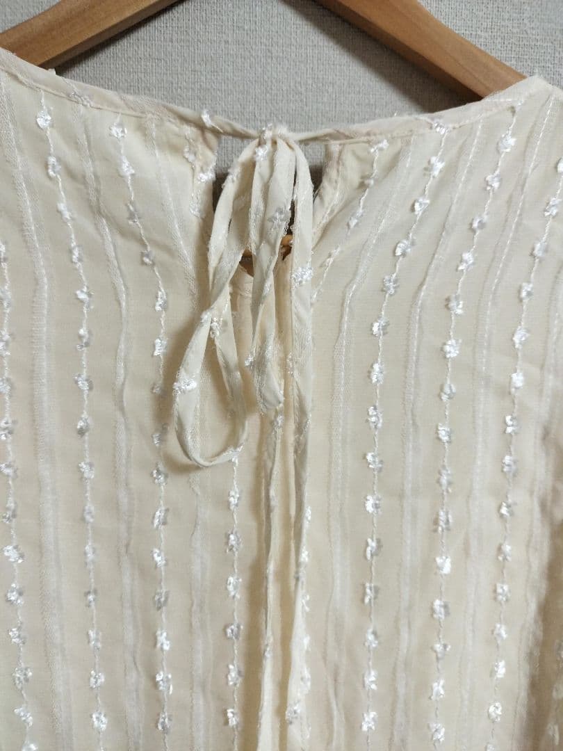 honono バルーンスリーブワンピース　授乳服　マタニティ　ワンピース　L