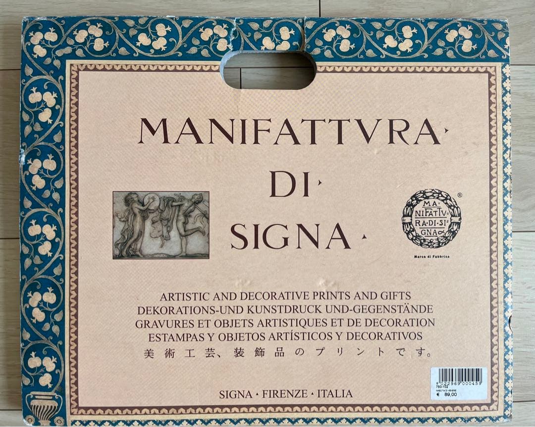 ボッティチェリ《ヴィーナスの誕生》　大判布製複製画　イタリアフィレンツェ製