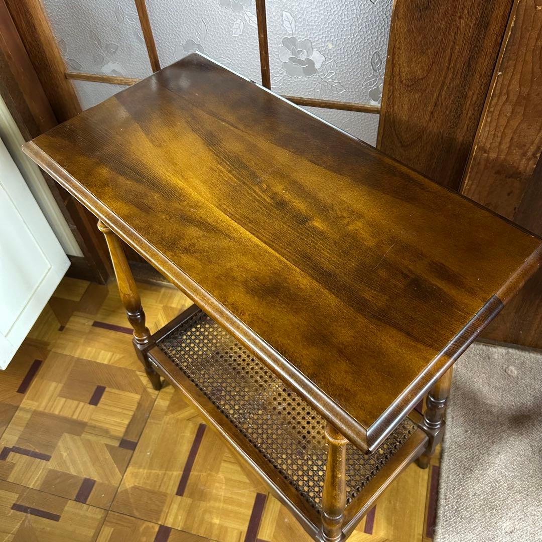 カリモク シェルフ 電話台 花台 スタンド台 サイドテーブル マガジン