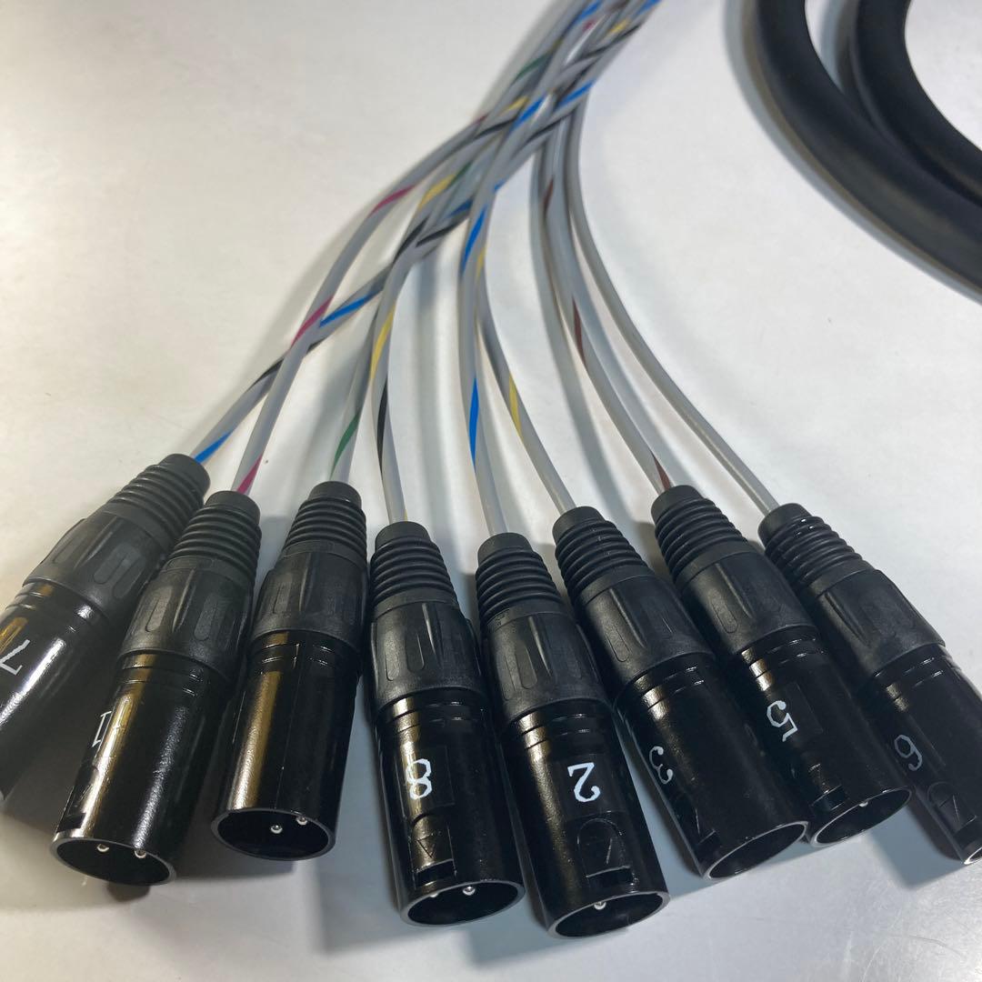 CANARE 8chキャノンスネークケーブル2.5m新品