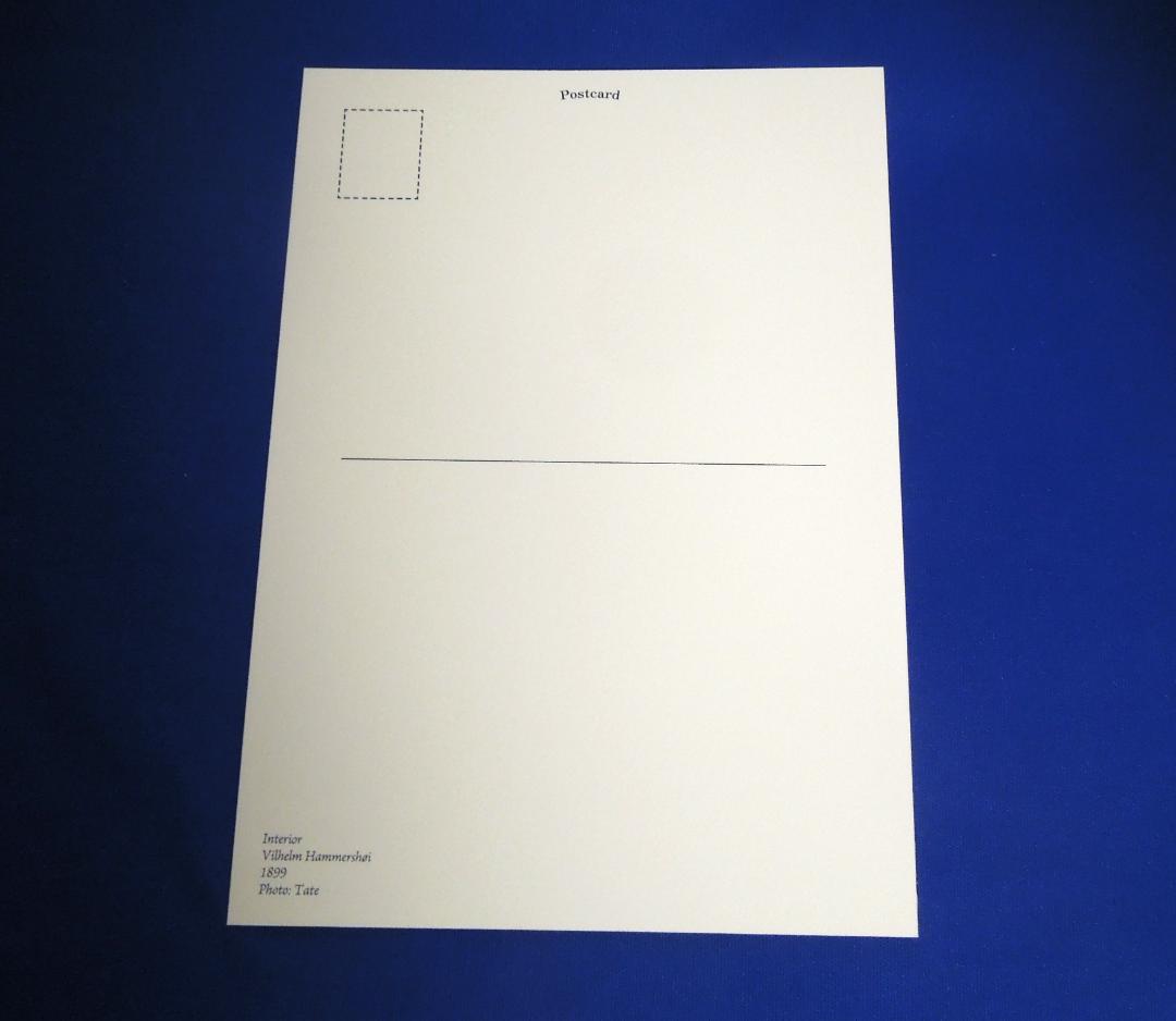 ❌美術館グッズ【7660】 大判ポストカード 室内（ハマスホイ）